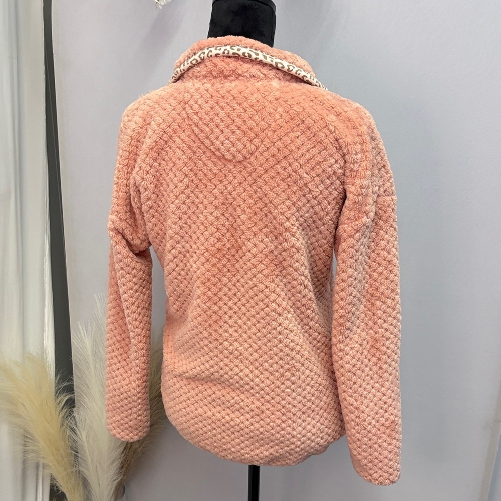 Simply Southern Cozy Pink Fleece Jacket - Picture 6 of 7